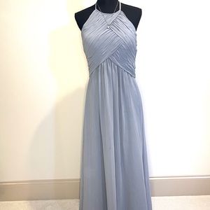 Mori Lee Bridesmaid, Formal, or Prom dress, size 12, Dove (gray) color